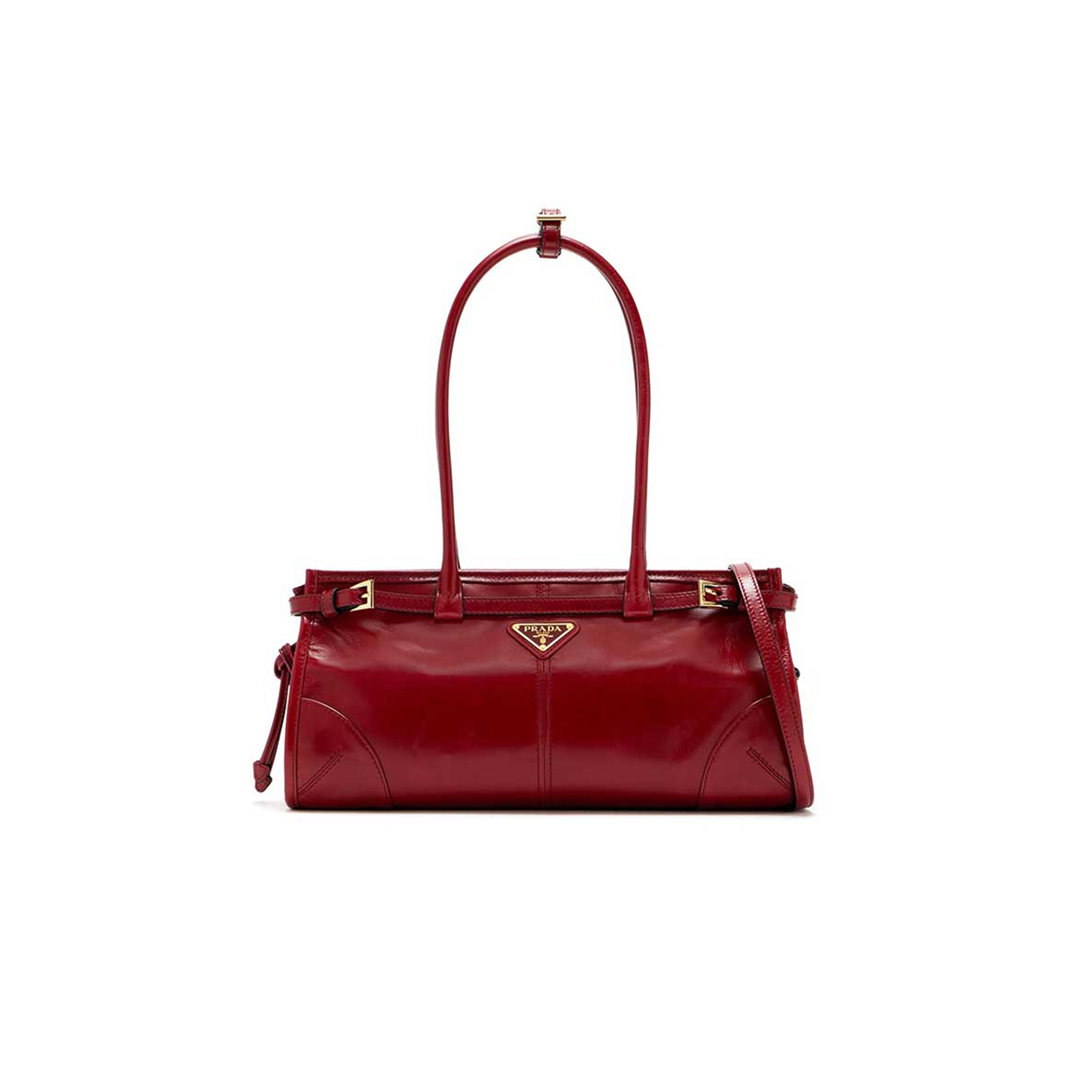 PRADA BONNIE MEDIUM LEATHER HANDBAG 1BA426 (32*15*12cm)
